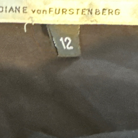 Diane Von Furstenberg Women Black Strapless Mini Dress Sleeveless Zip Size 12 - Picture 8 of 9